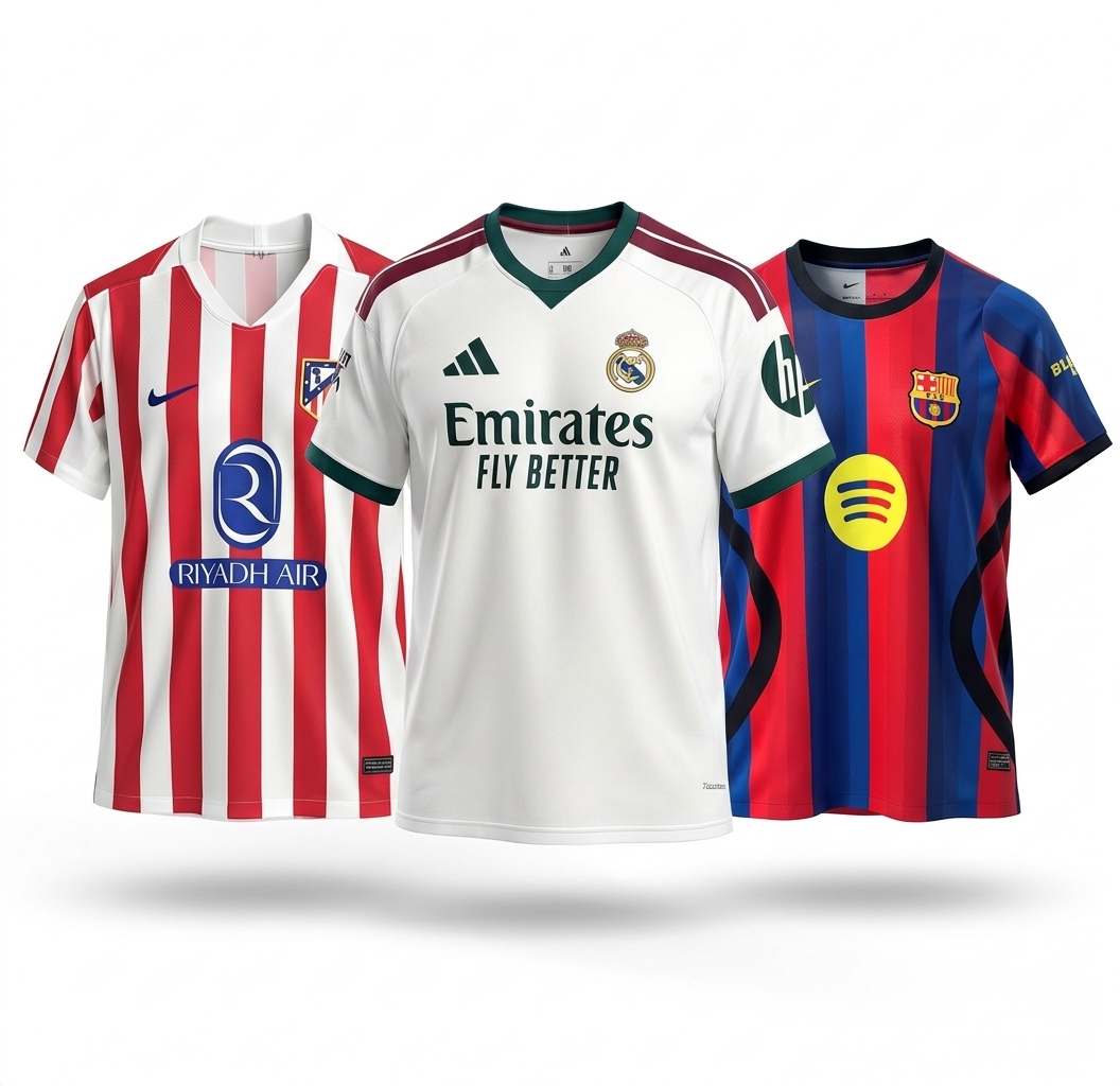 Barcelona 26/27 Principal + Real Madrid 26/27 Principal + Atlético Madrid 25/26 Principal